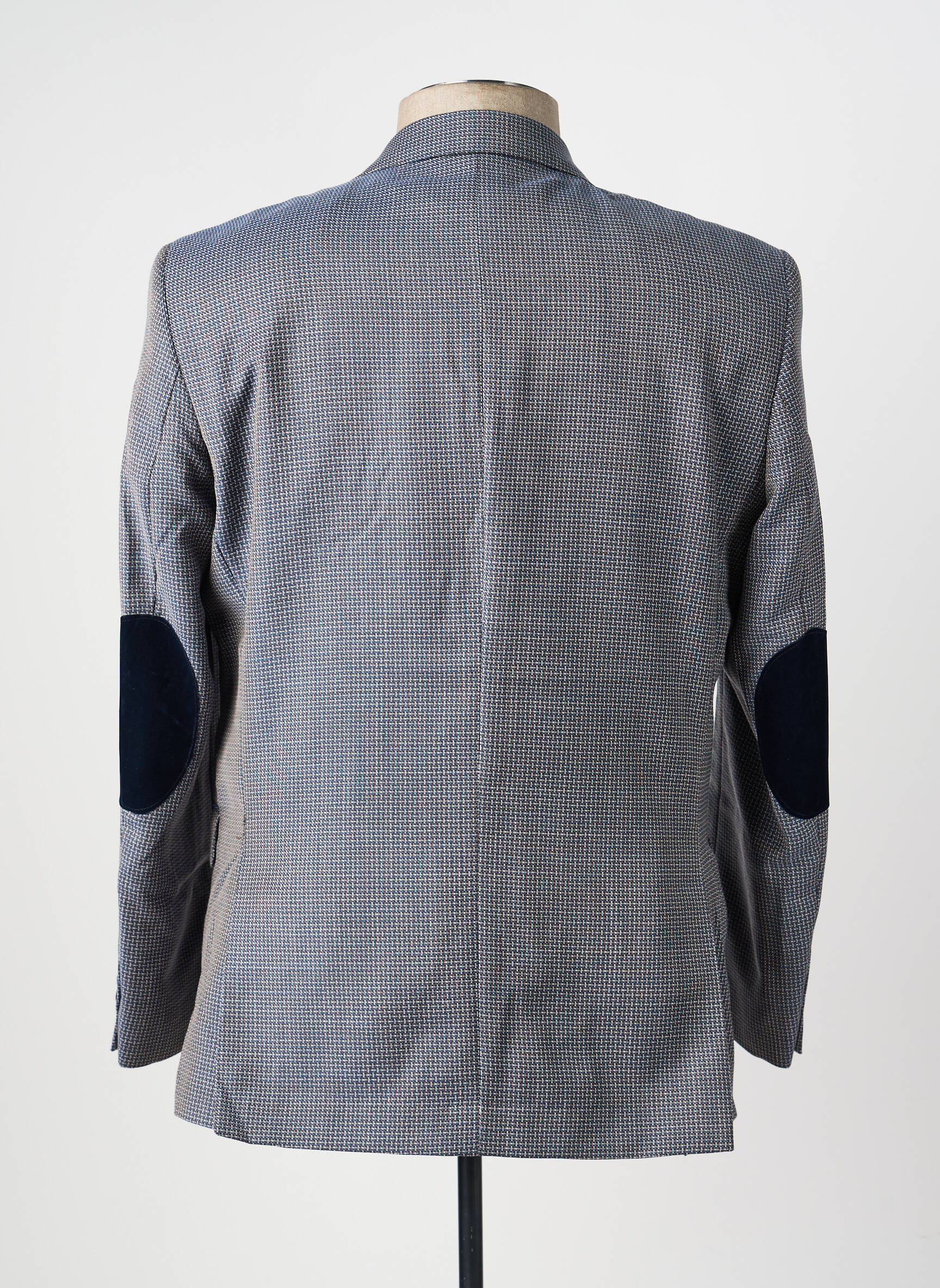 Blazer tissage chiné bleu MONSIEUR HECTOR homme