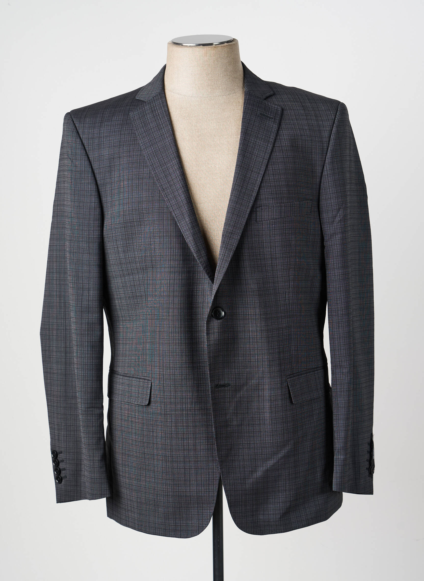 Blazer coupe cintrée gris BRUNO SAINT HILAIRE homme