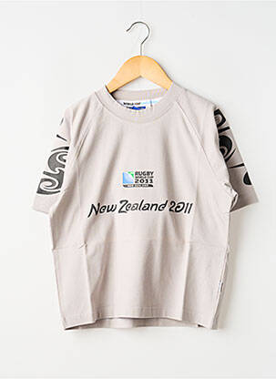 T-shirt stretch manches courtes gris WORLD CUP garçon