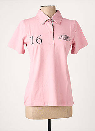 Polo broderie manches courtes rose COMPTOIR DU RUGBY femme