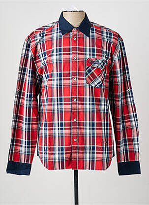 Chemise manches longues poches rouge COMPTOIR DU RUGBY homme