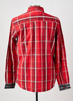 Chemise manches longues poches rouge ERIC TABARLY homme