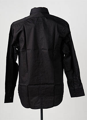 Chemise manches longues coupe cintrée noir QUINZE & TREIZE homme
