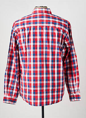 Chemise manches longues poches rouge QUINZE & TREIZE homme