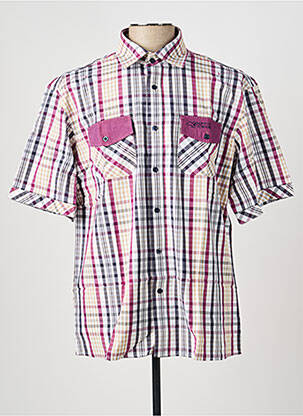 Chemise manches courtes poches violet COMPTOIR DU RUGBY homme
