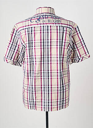 Chemise manches courtes poches violet COMPTOIR DU RUGBY homme