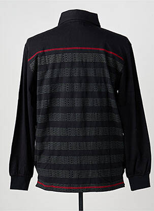 Polo manches longues manches longues noir HAKA DANCE homme