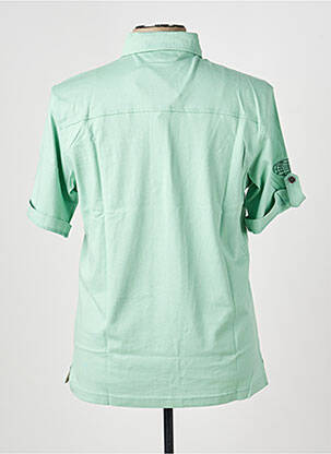 Polo tissage jersey manches courtes vert CLOUD'S homme