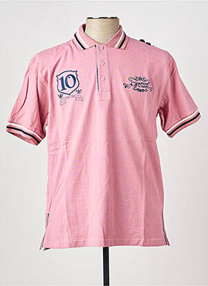 Polo stretch manches courtes rose COMPTOIR DU RUGBY homme
