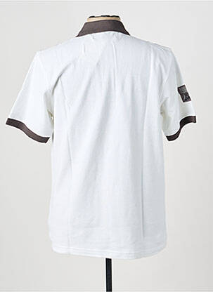 Polo stretch manches courtes blanc CLOUD'S homme