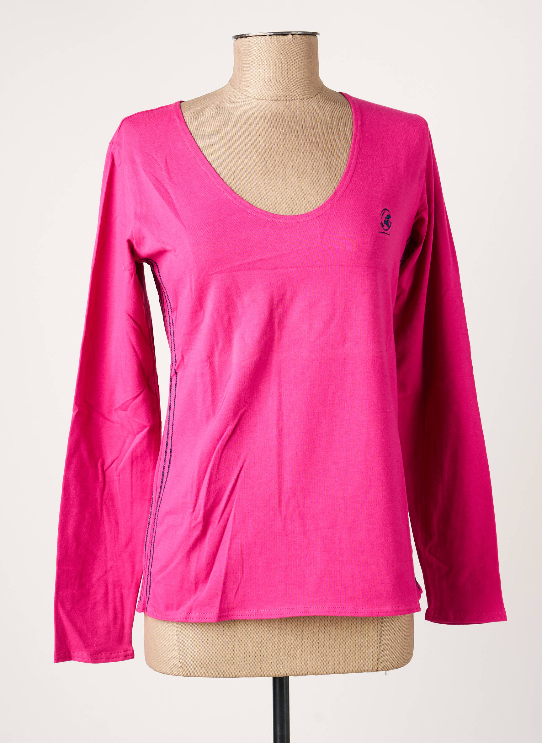 T-shirt manches longues manches longues rose COMPTOIR DU RUGBY femme