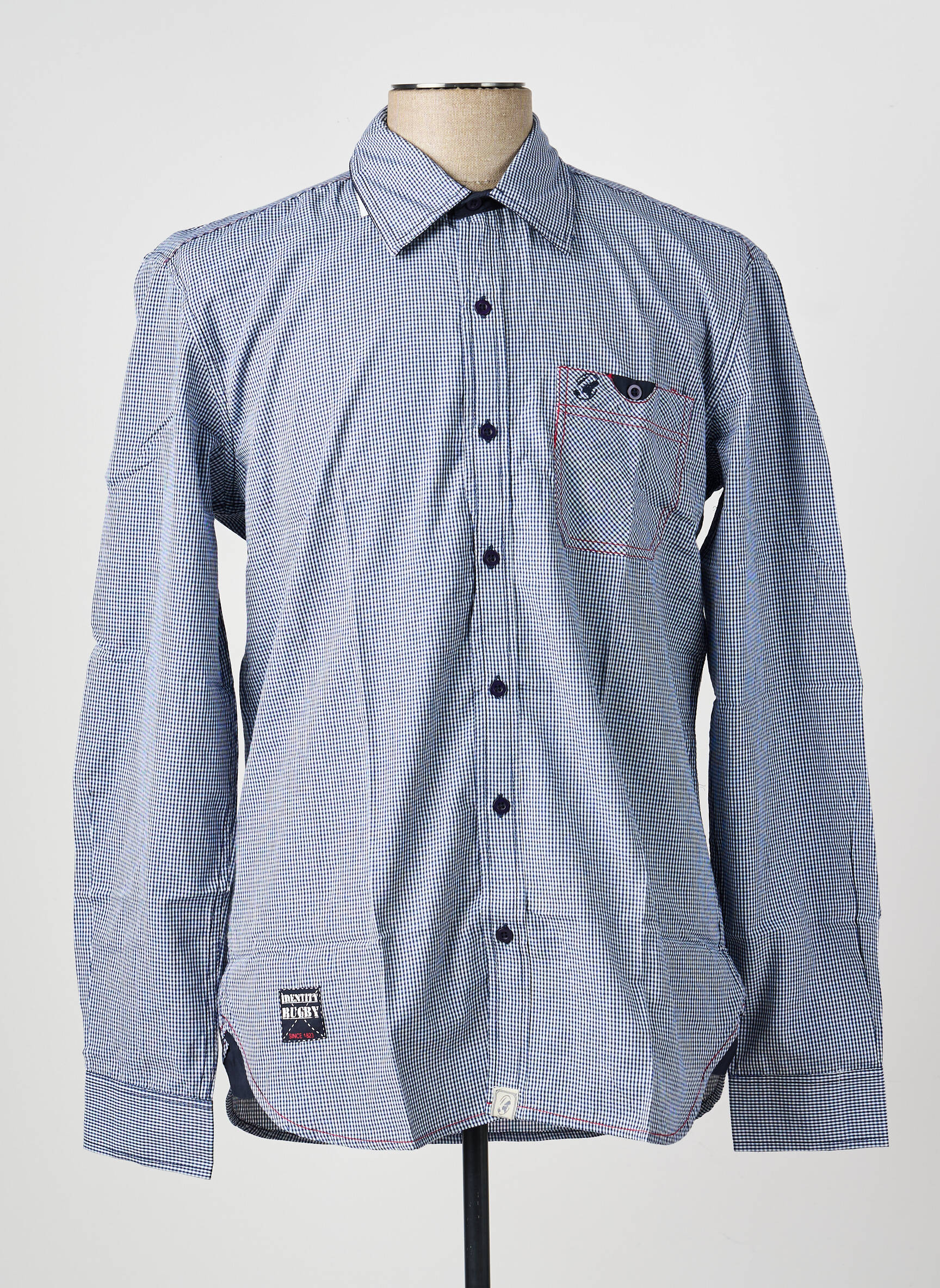 Chemise manches longues poches bleu COMPTOIR DU RUGBY homme