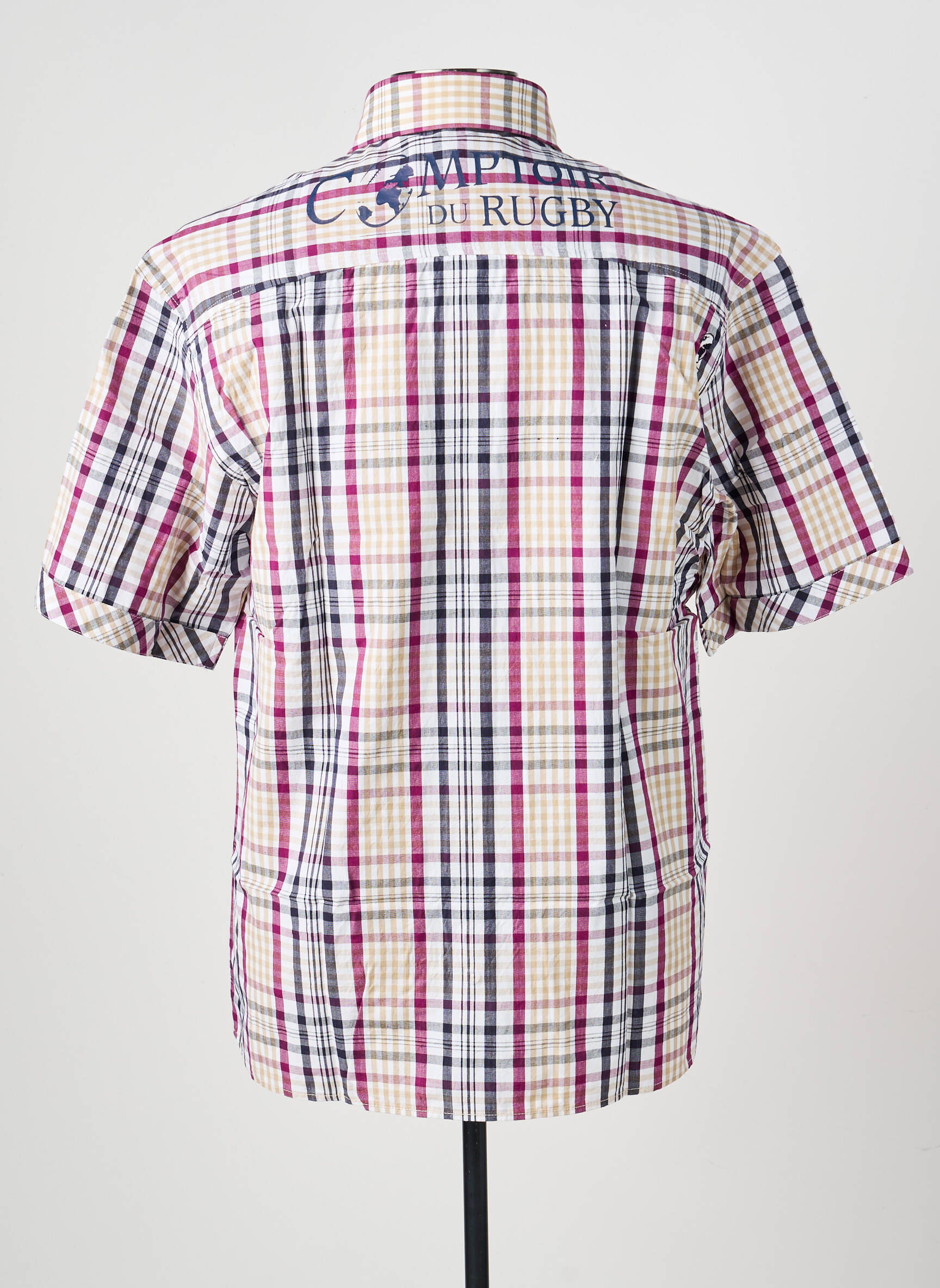 Chemise manches courtes poches violet COMPTOIR DU RUGBY homme