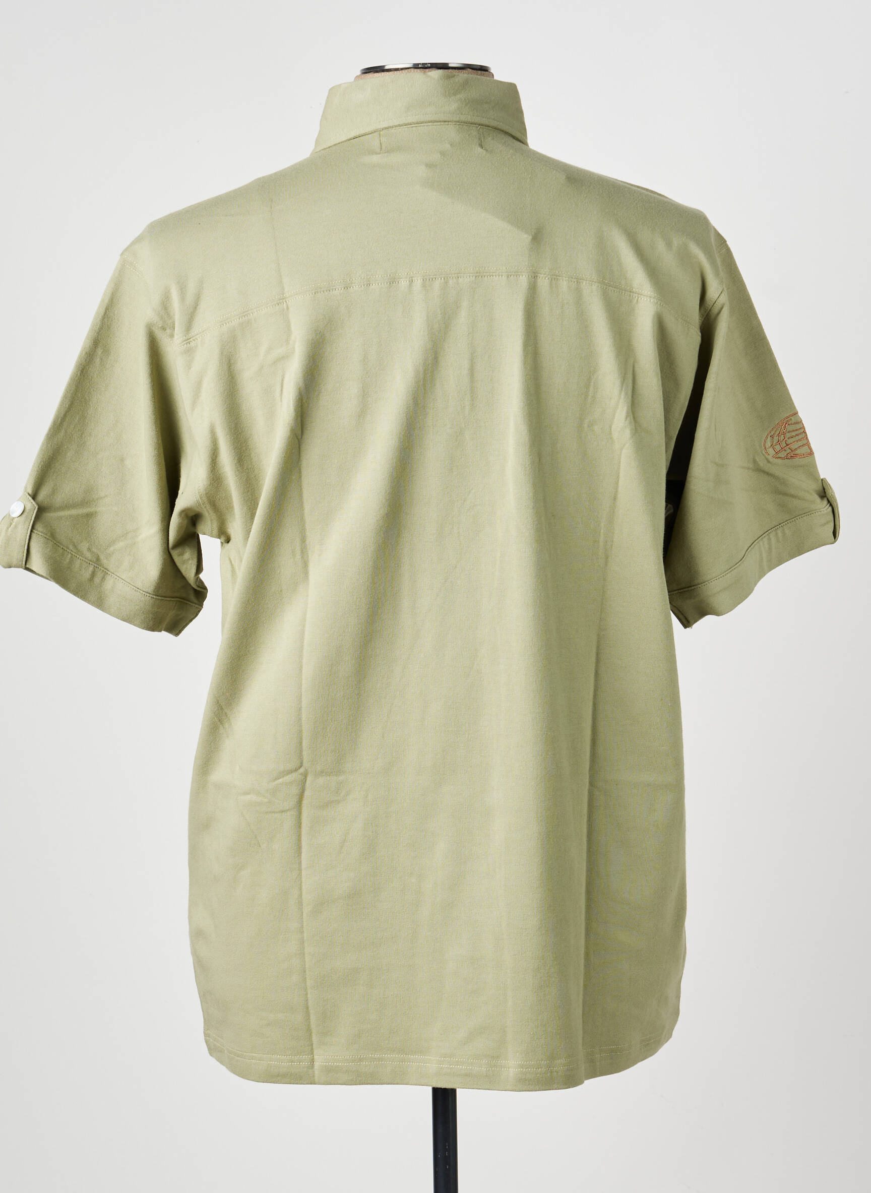 Polo tissage jersey manches courtes vert CLOUD'S homme
