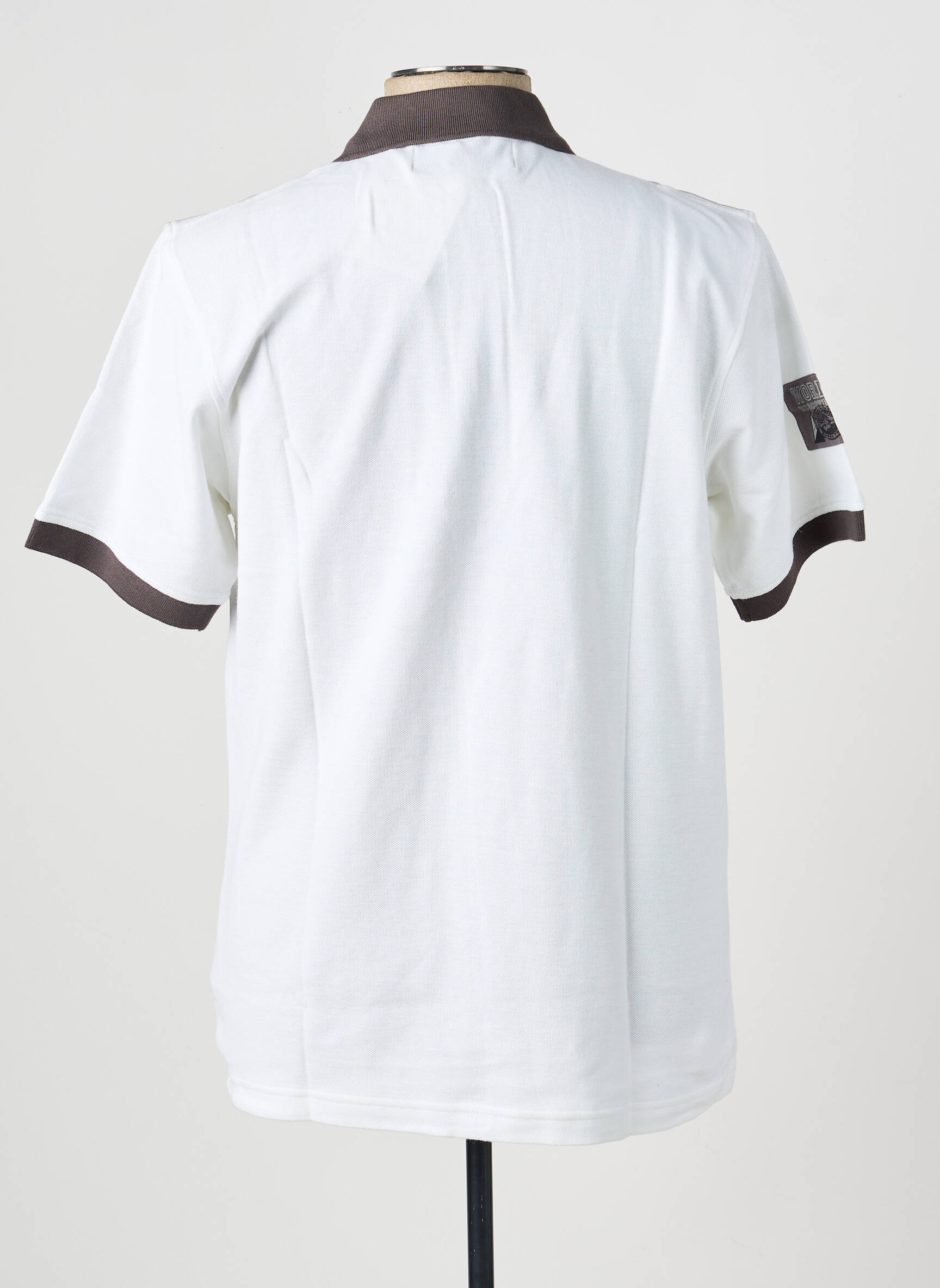 Polo stretch manches courtes blanc CLOUD'S homme