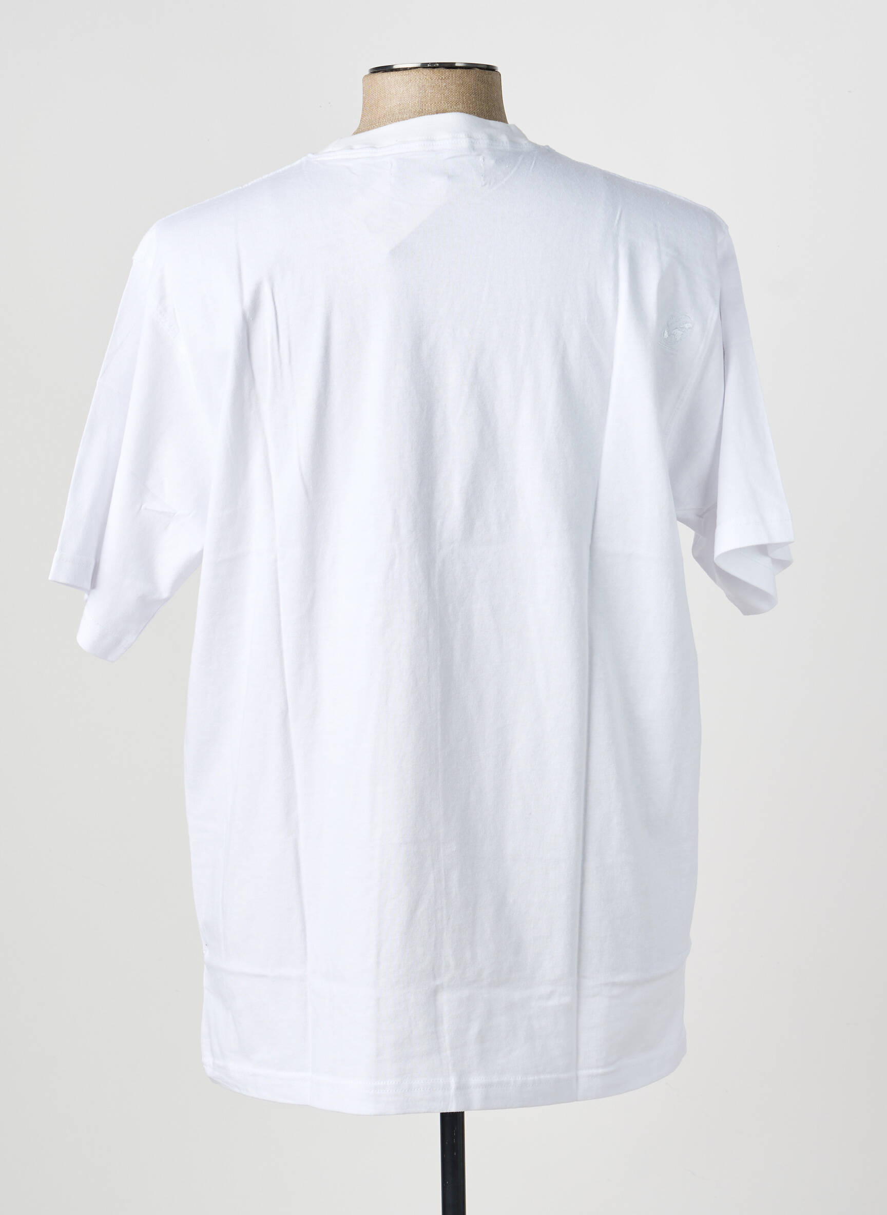 T-shirt broderie manches courtes blanc COMPTOIR DU RUGBY homme