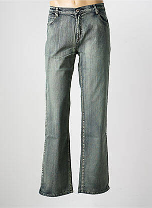 Jeans coupe droite broderie rivets taille normale gris CLOUD'S femme