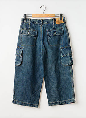 Bermuda coupe droite taille normale bleu QUINZE & TREIZE femme