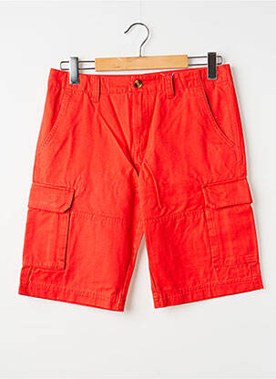 Bermuda multipoches taille normale rouge CLOUD'S homme