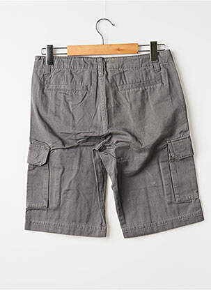 Bermuda coupe droite taille normale gris QUINZE & TREIZE homme