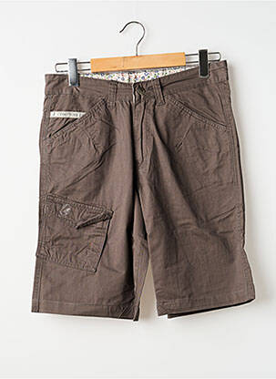 Bermuda tissage popeline taille normale marron COMPTOIR DU RUGBY homme