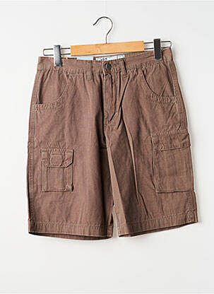Bermuda tissage popeline taille normale marron COMPTOIR DU RUGBY homme