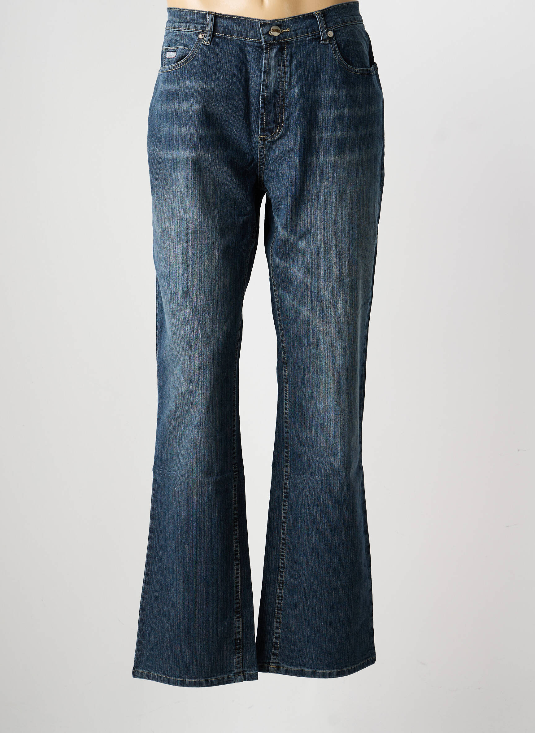 Jeans coupe droite stretch taille normale bleu CLOUD'S femme