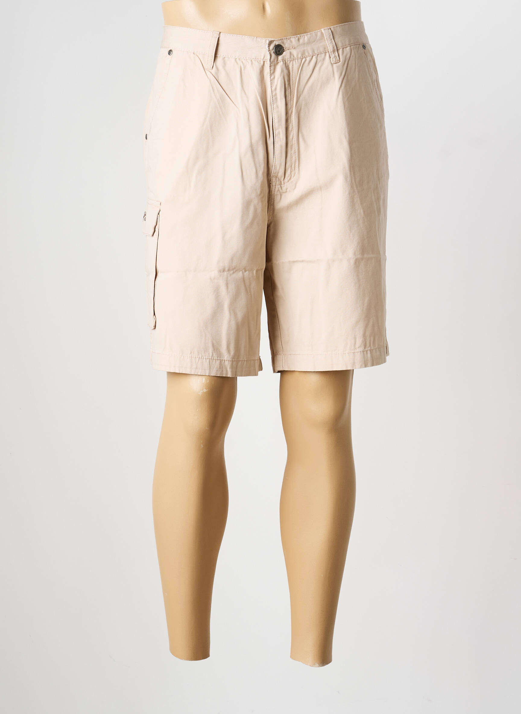 Bermuda tissage popeline taille normale beige COMPTOIR DU RUGBY homme