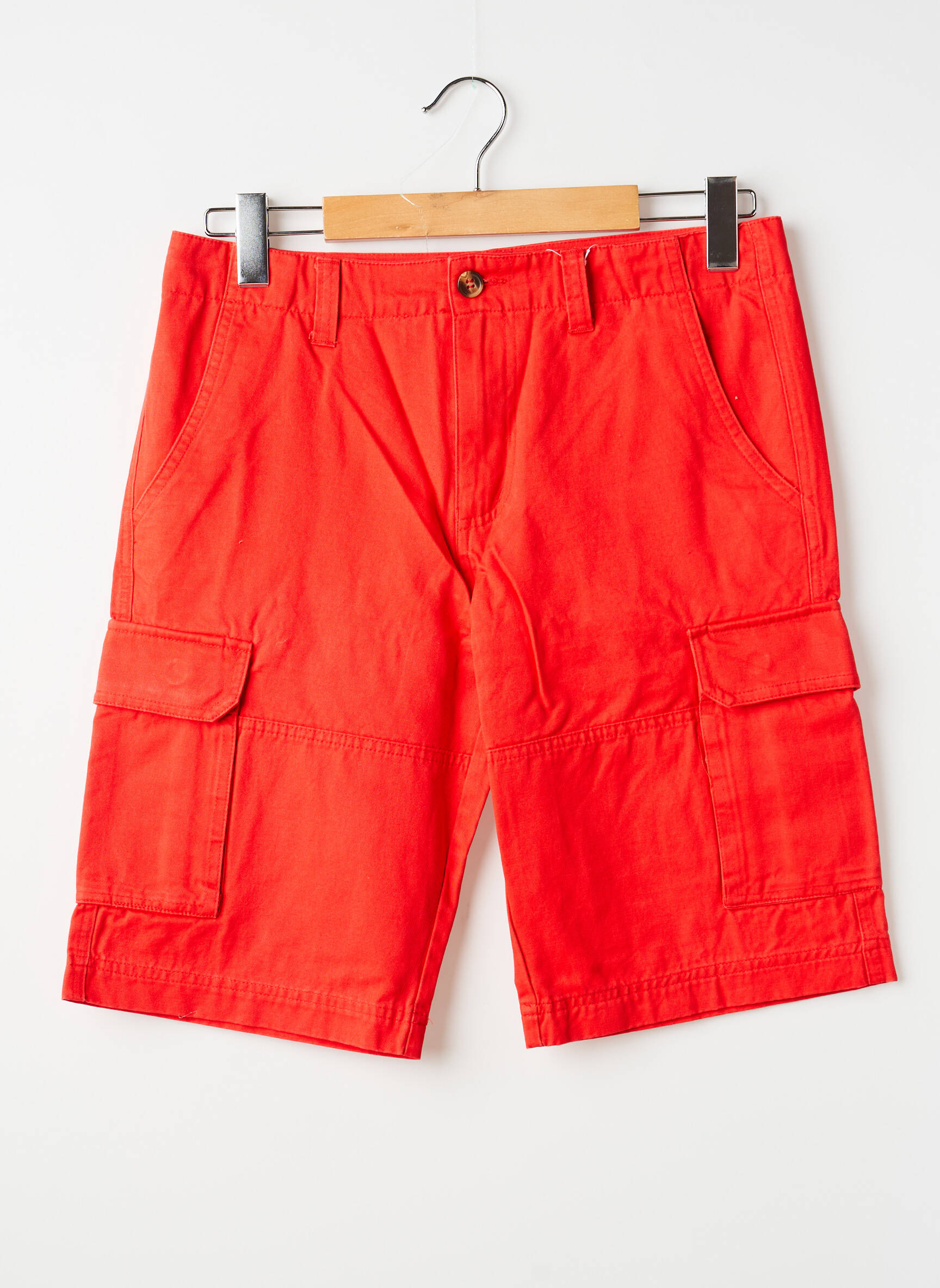 Bermuda multipoches taille normale rouge CLOUD'S homme