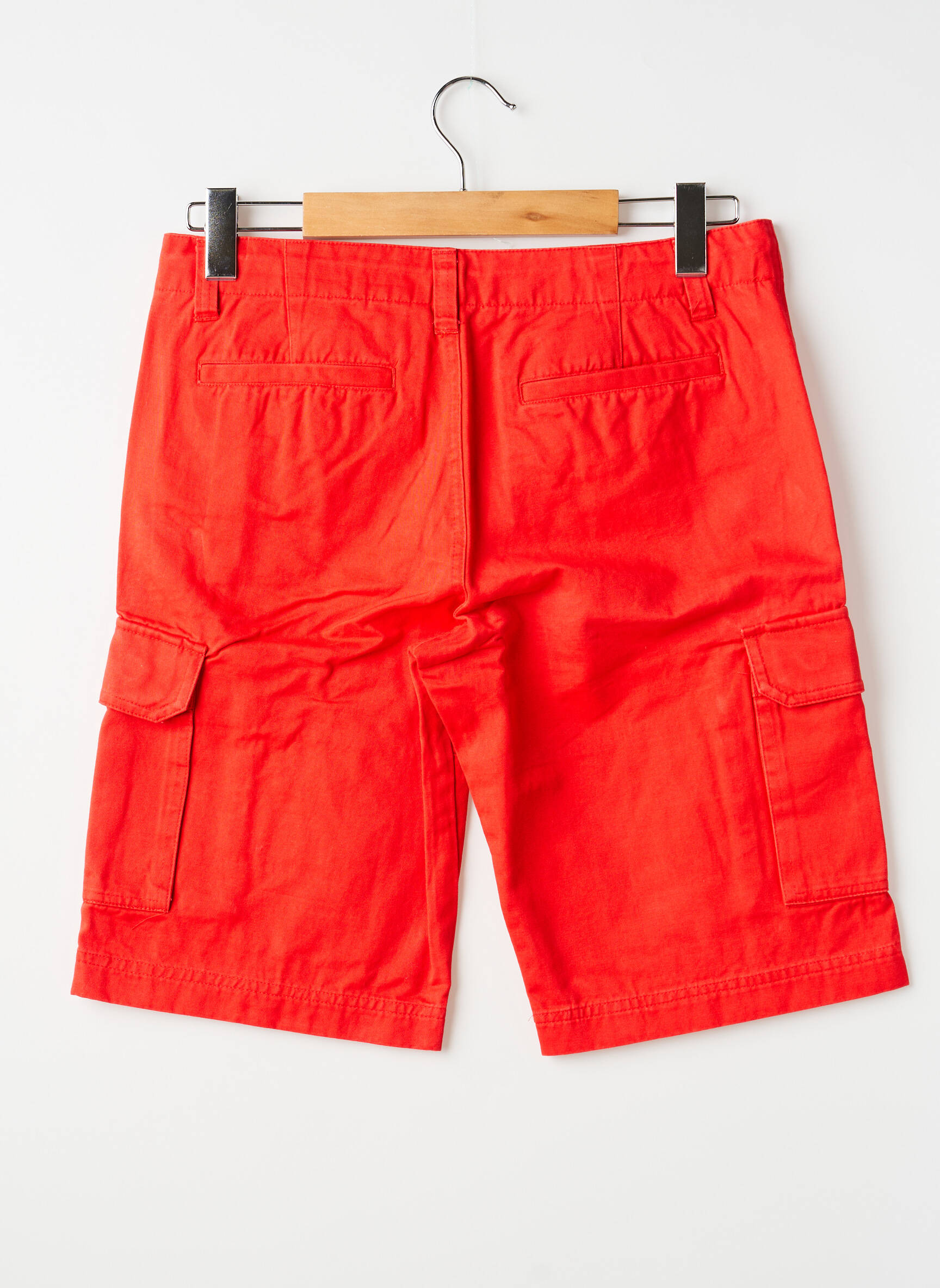 Bermuda multipoches taille normale rouge CLOUD'S homme