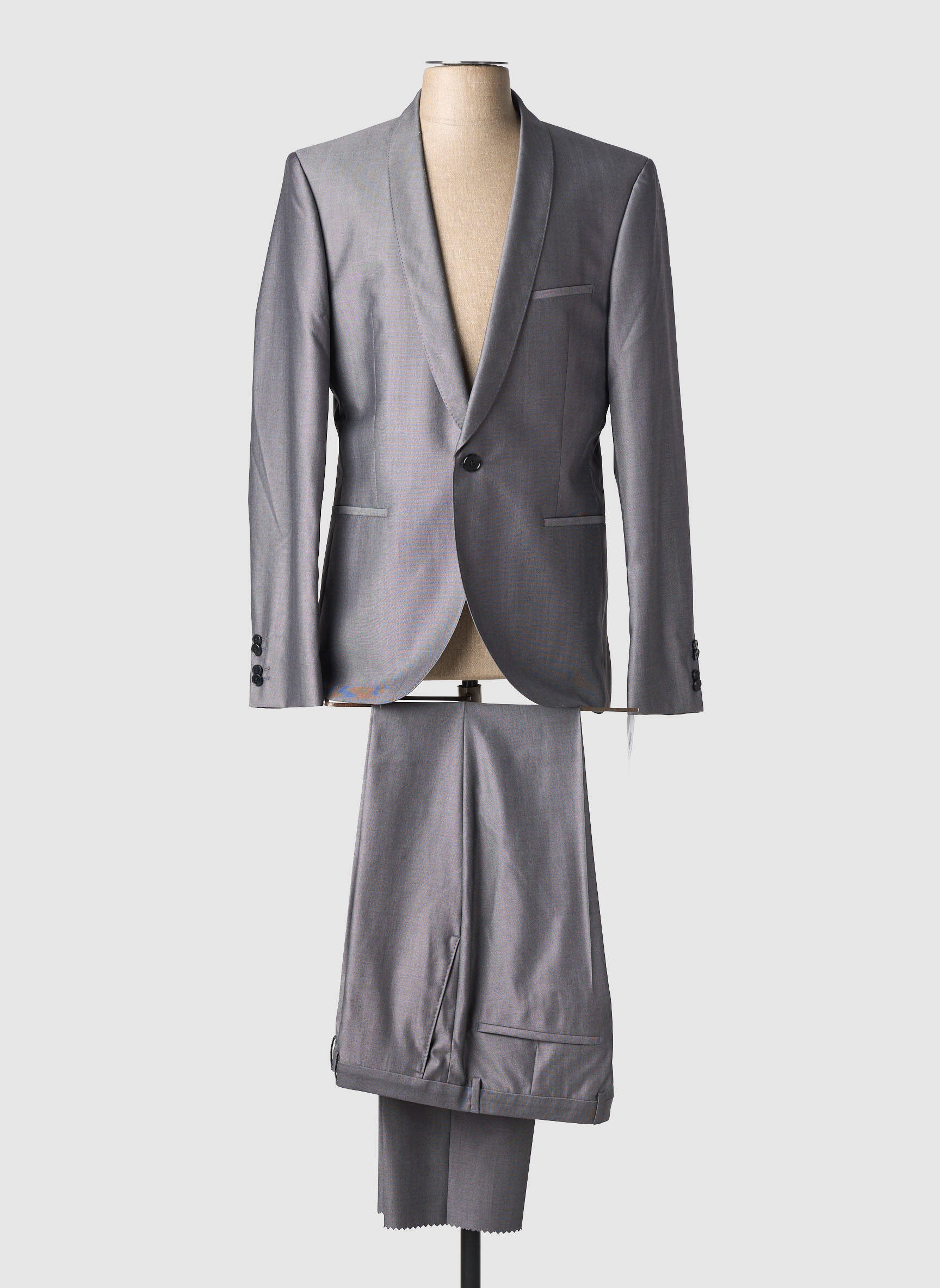 Costume de ville manches longues gris HUGO BOSS homme