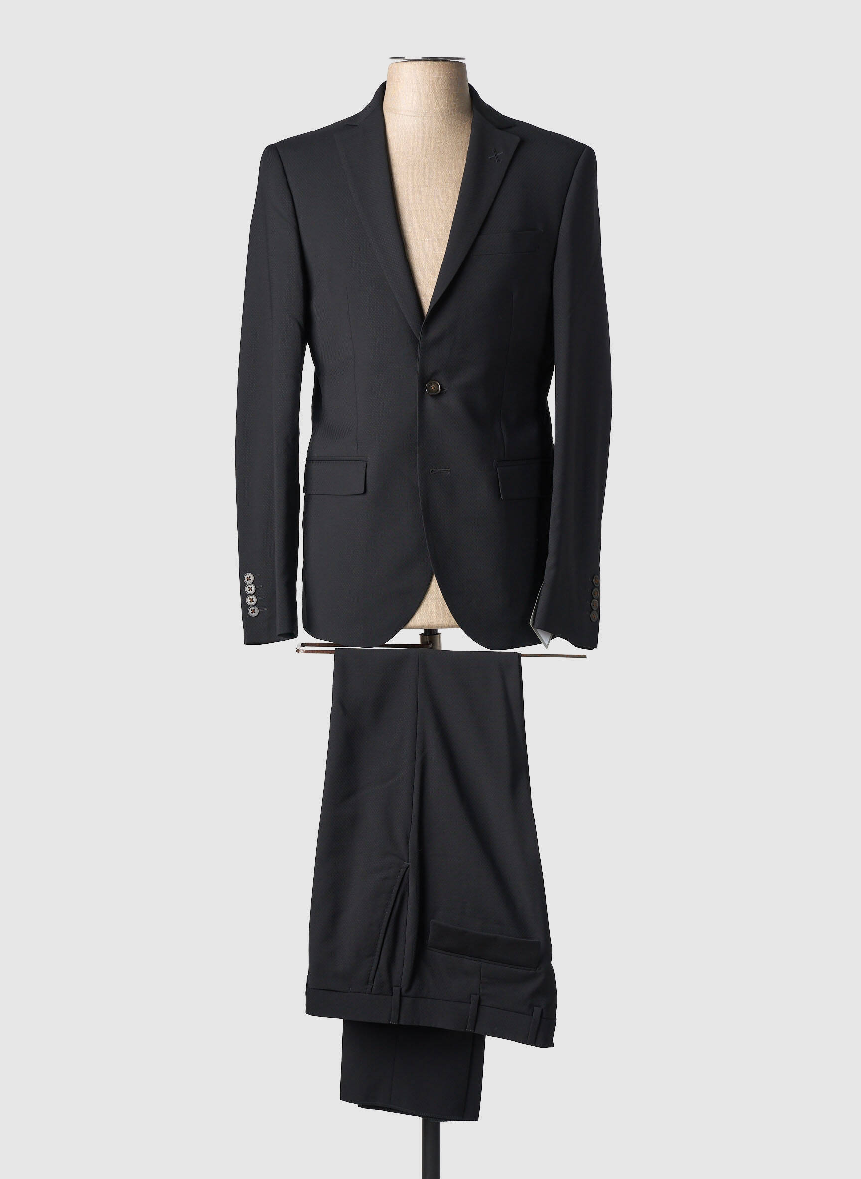 Costume de ville manches longues noir CHRISTIAN LACROIX homme