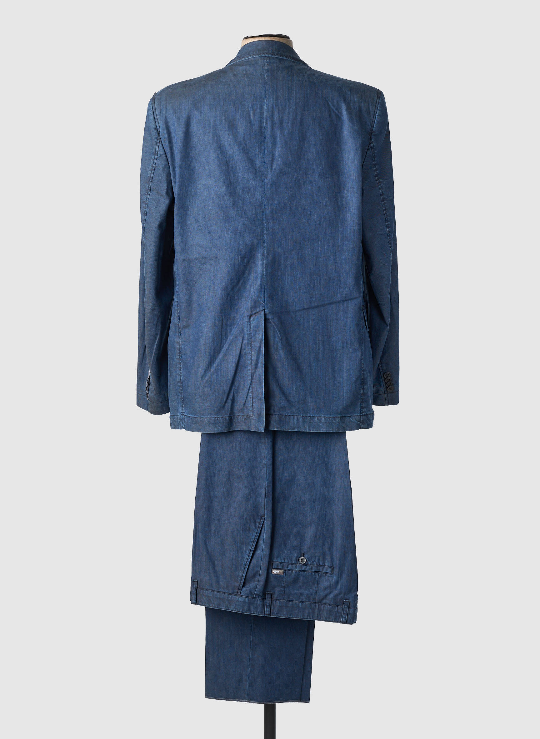 Costume de ville manches longues bleu BRUNO SAINT HILAIRE homme