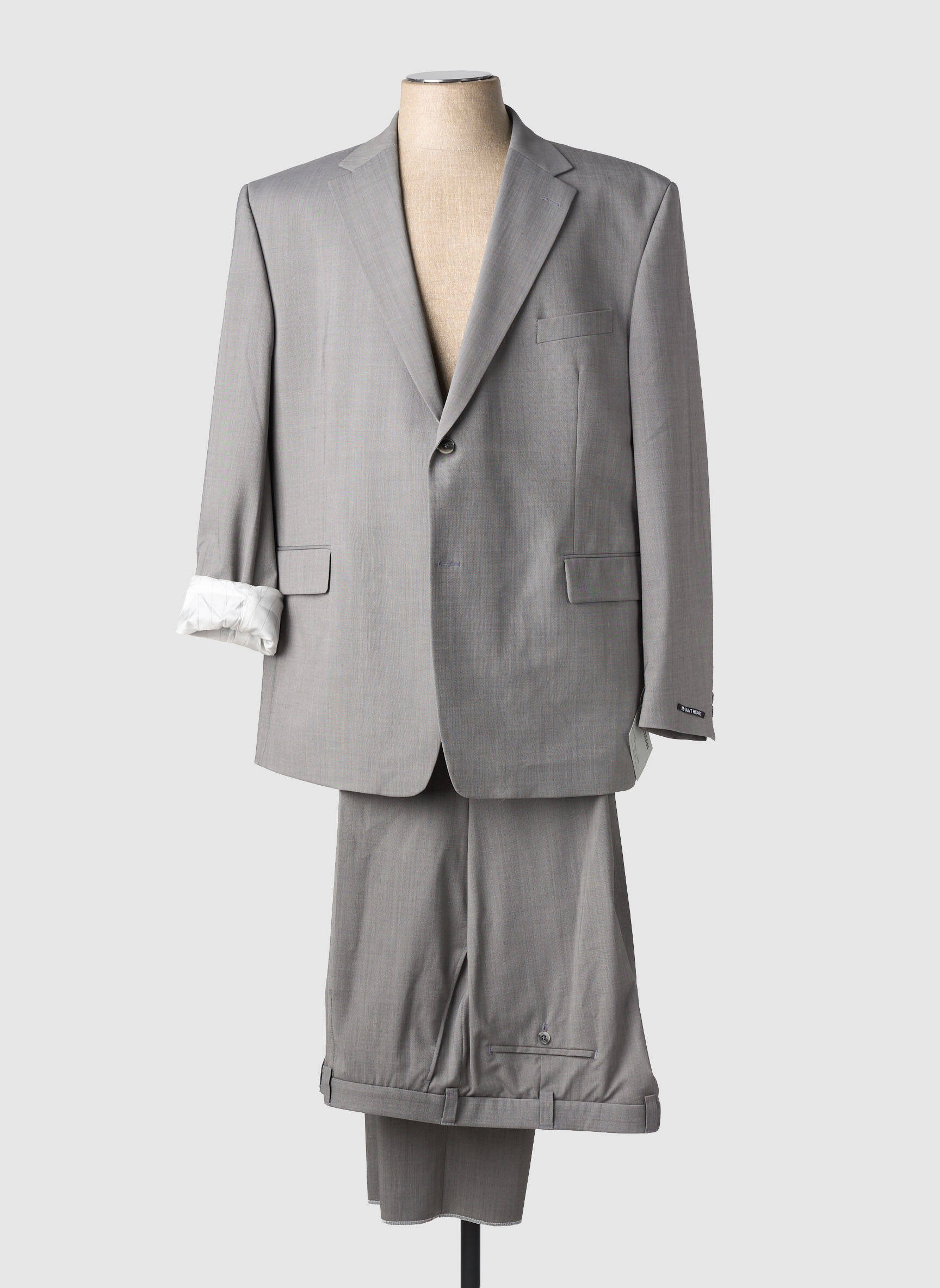 Costume de ville manches longues gris BRUNO SAINT HILAIRE homme