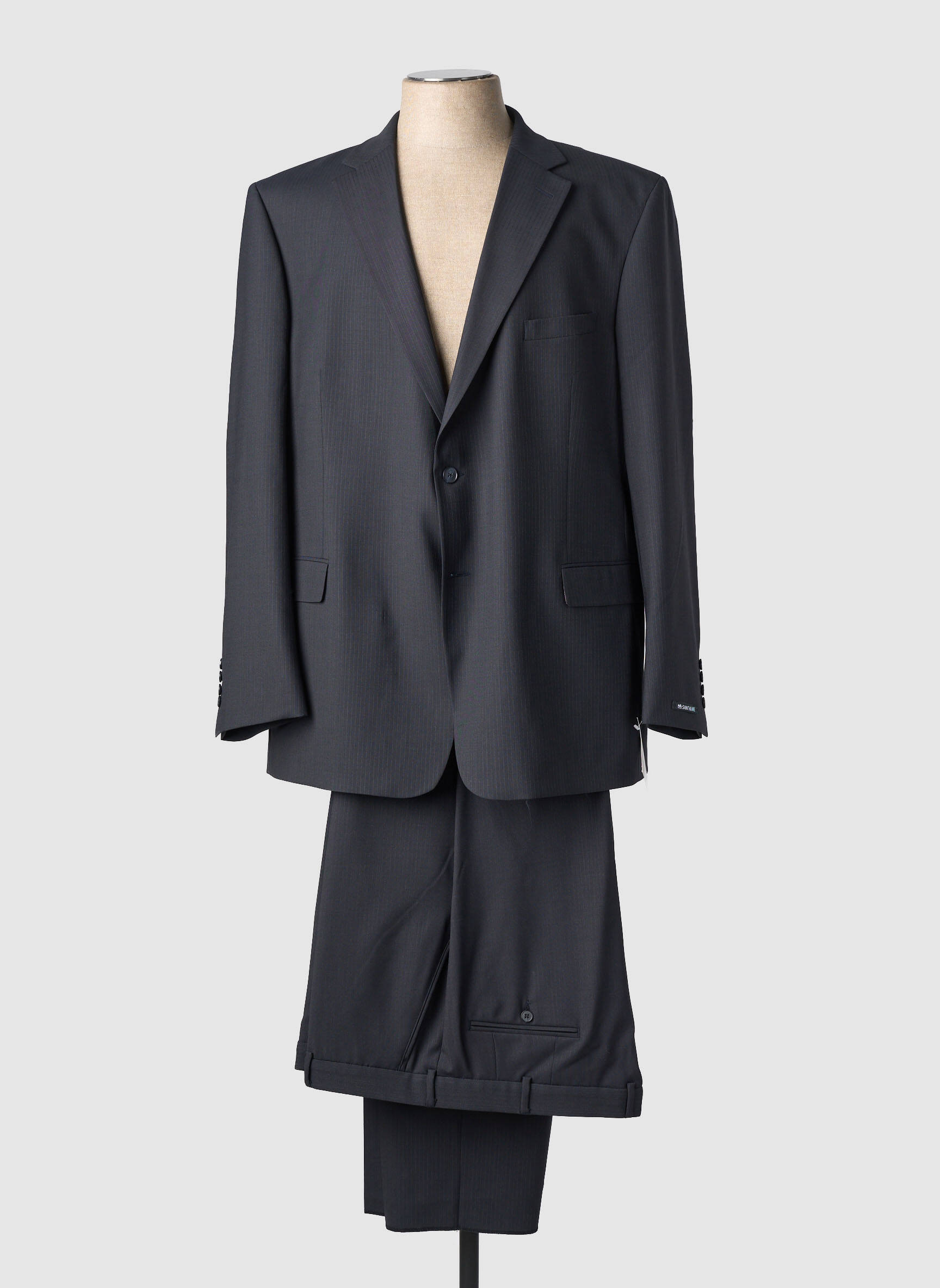 Costume de ville manches longues bleu BRUNO SAINT HILAIRE homme