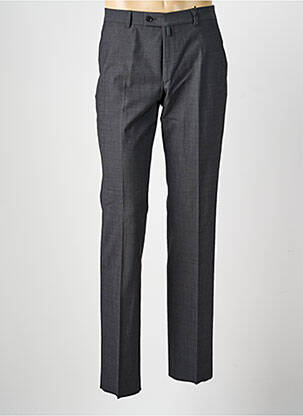 Pantalon slim tissage chiné taille normale gris BRUNO SAINT HILAIRE homme