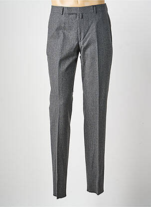 Pantalon slim tissage chiné taille normale gris BRUNO SAINT HILAIRE homme