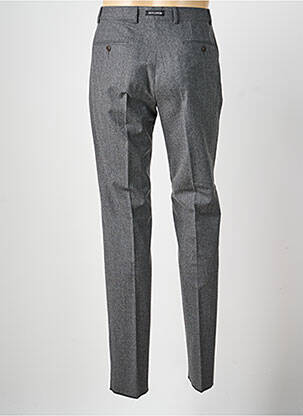 Pantalon slim tissage chiné taille normale gris BRUNO SAINT HILAIRE homme