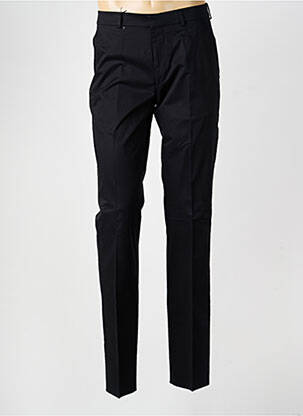 Pantalon slim tissage popeline taille normale noir BRUNO SAINT HILAIRE homme