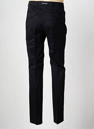 Pantalon slim tissage popeline taille normale noir BRUNO SAINT HILAIRE homme