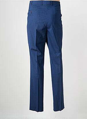 Pantalon slim tissage chiné taille normale bleu BRUNO SAINT HILAIRE homme
