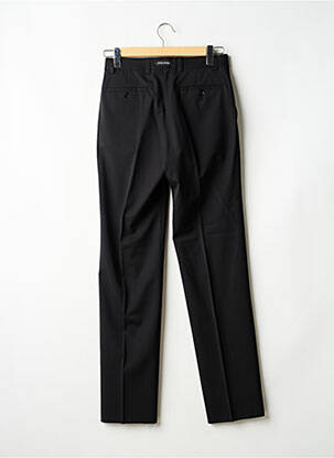 Pantalon slim taille à pinces taille normale noir BRUNO SAINT HILAIRE homme