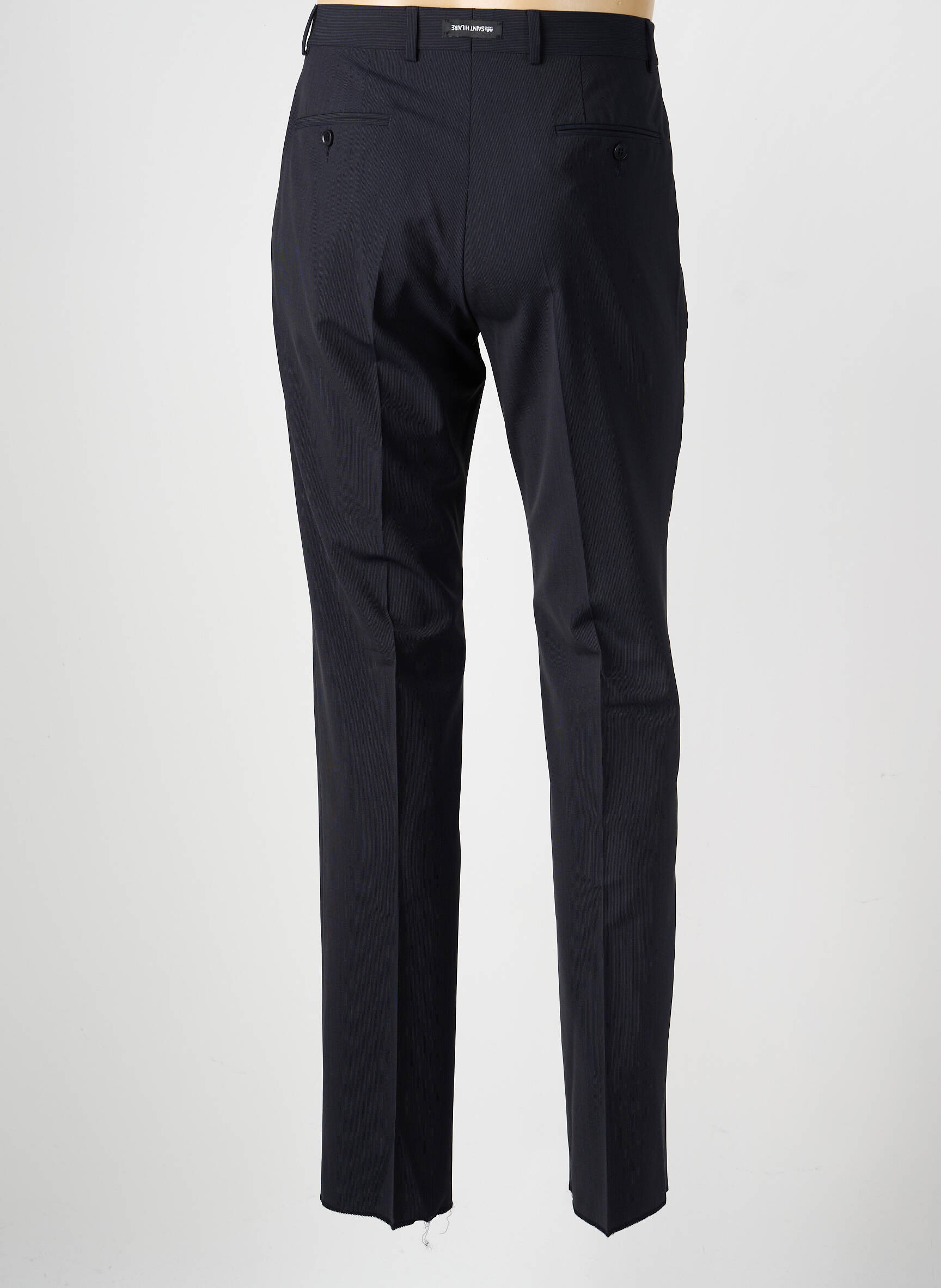 Pantalon slim stretch taille normale bleu BRUNO SAINT HILAIRE homme