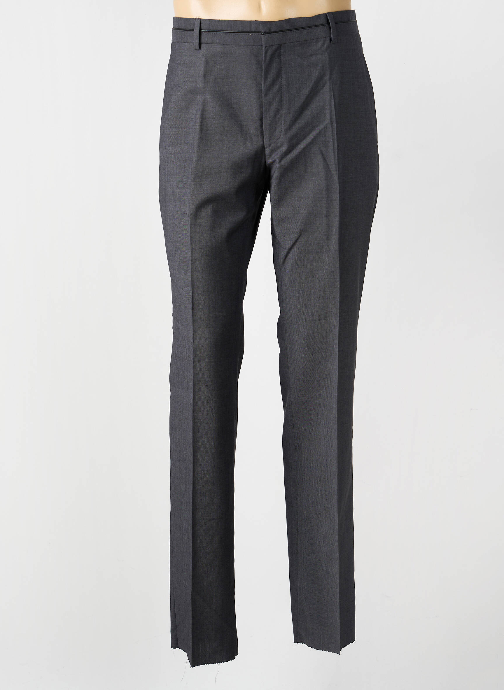 Pantalon slim tissage chiné taille normale gris KARL LAGERFELD homme