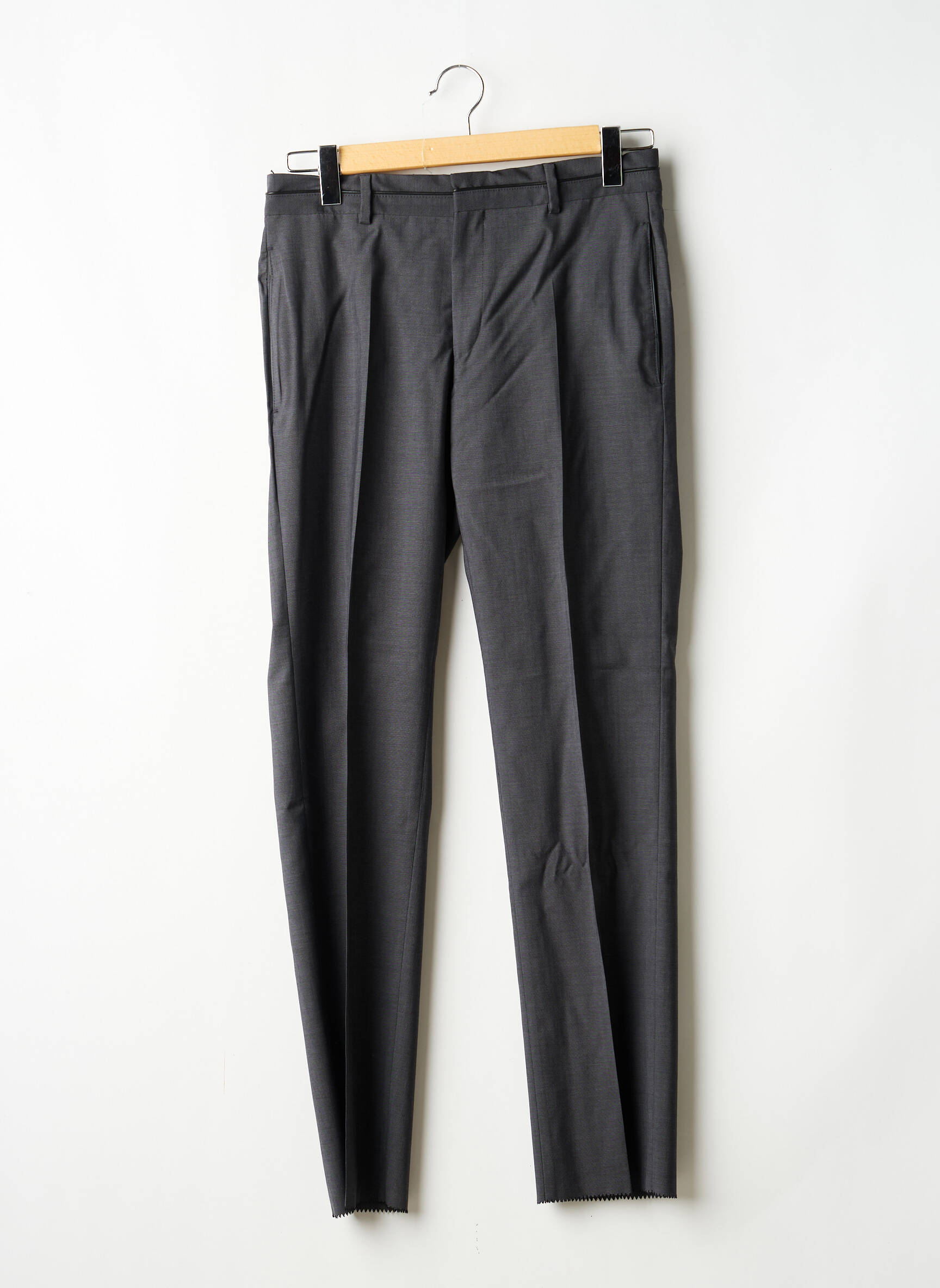 Pantalon slim tissage chiné taille normale gris KARL LAGERFELD homme
