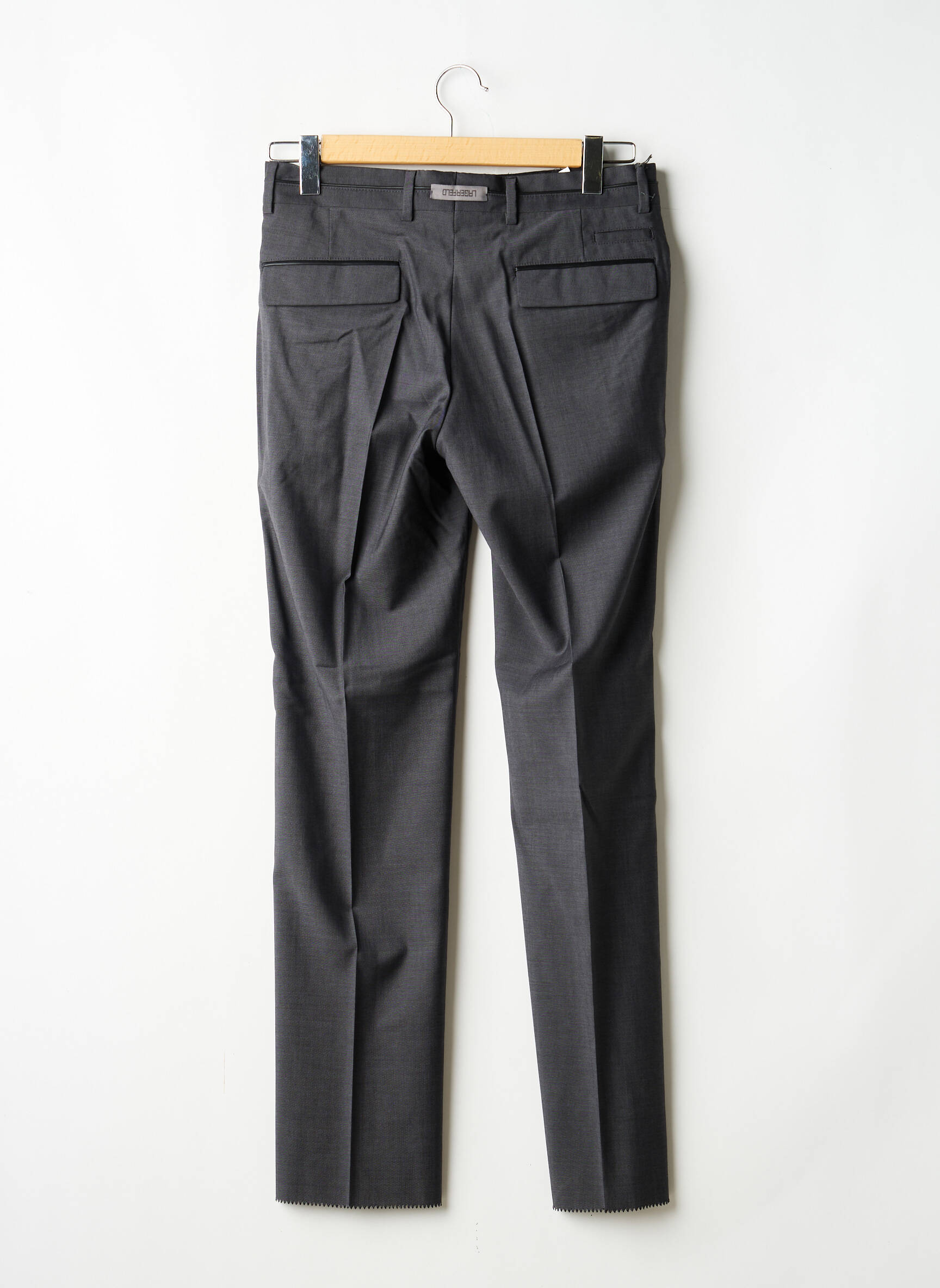 Pantalon slim tissage chiné taille normale gris KARL LAGERFELD homme