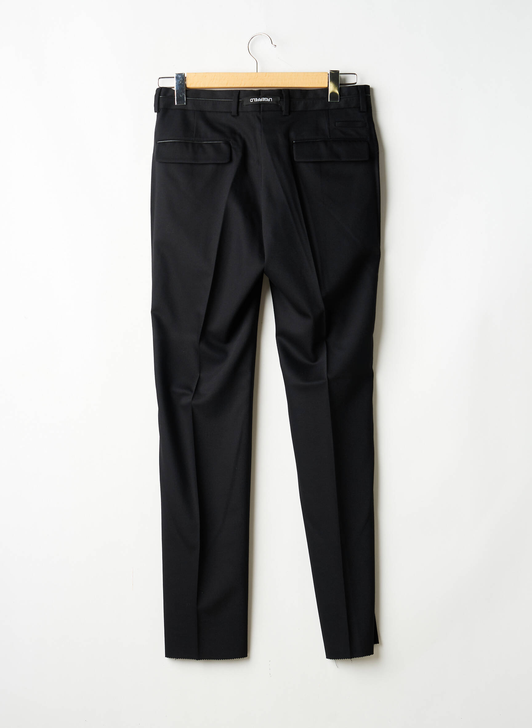Pantalon slim taille à pinces taille normale noir KARL LAGERFELD homme