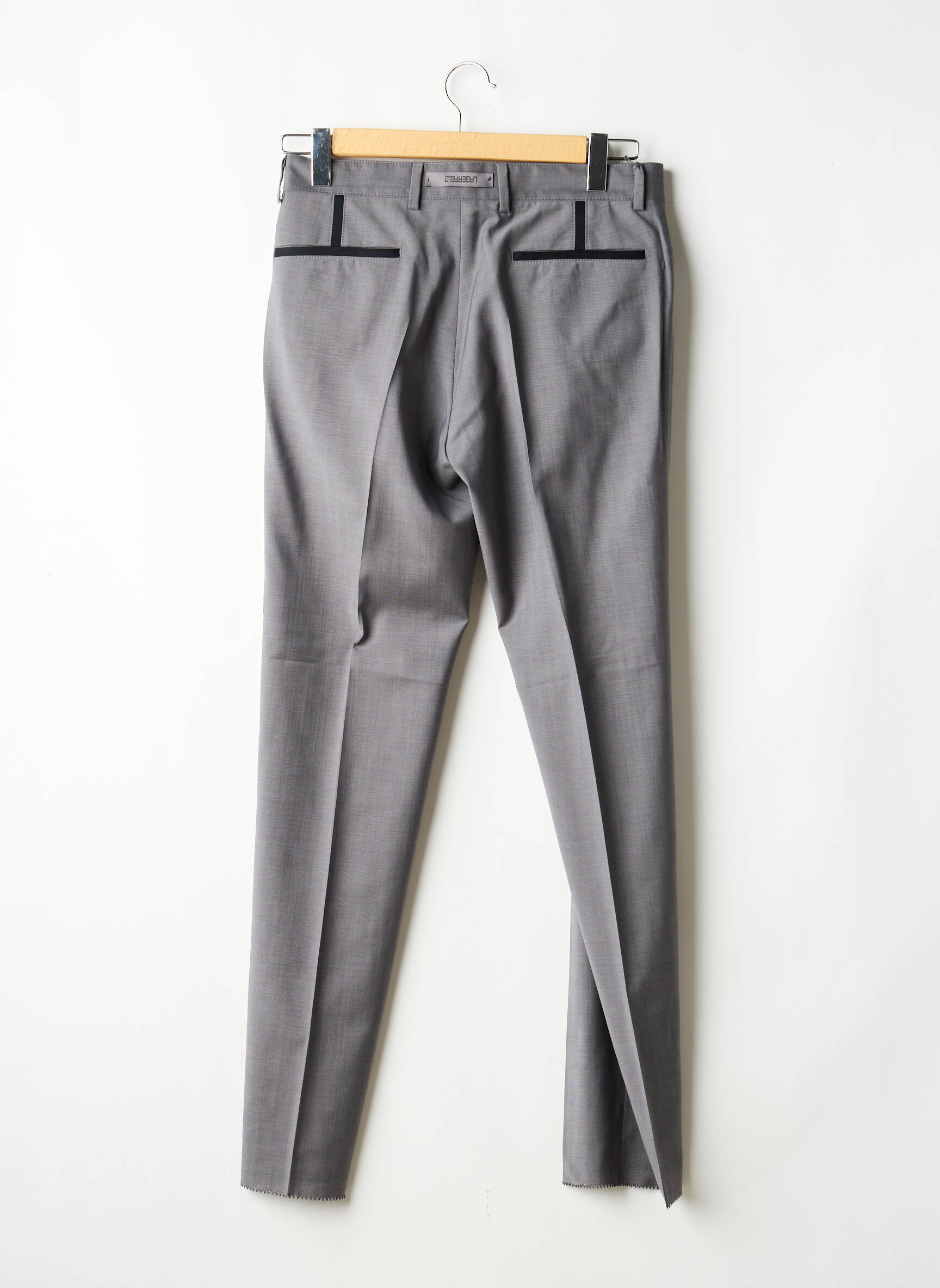 Pantalon slim tissage chiné taille basse gris KARL LAGERFELD homme