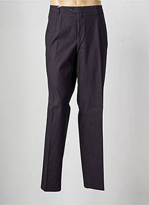 Pantalon droit taille à pinces taille normale noir SAINT HILAIRE homme