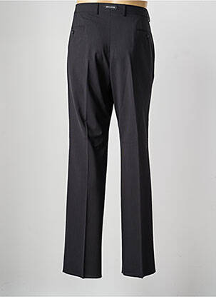 Pantalon droit fermeture zippée sous rabat avec crochet taille normale noir SAINT HILAIRE homme